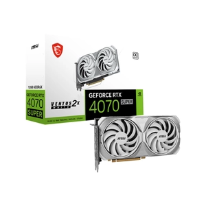 MSI, GPU NV 4070 Super Ventus 2X WHT OC12GFan