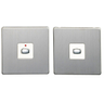 MiHome Brush Stl 1Gang Light Switch 2way