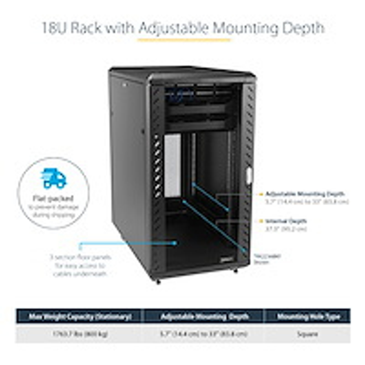 Rack - Server Cabinet - 18U - Lockable