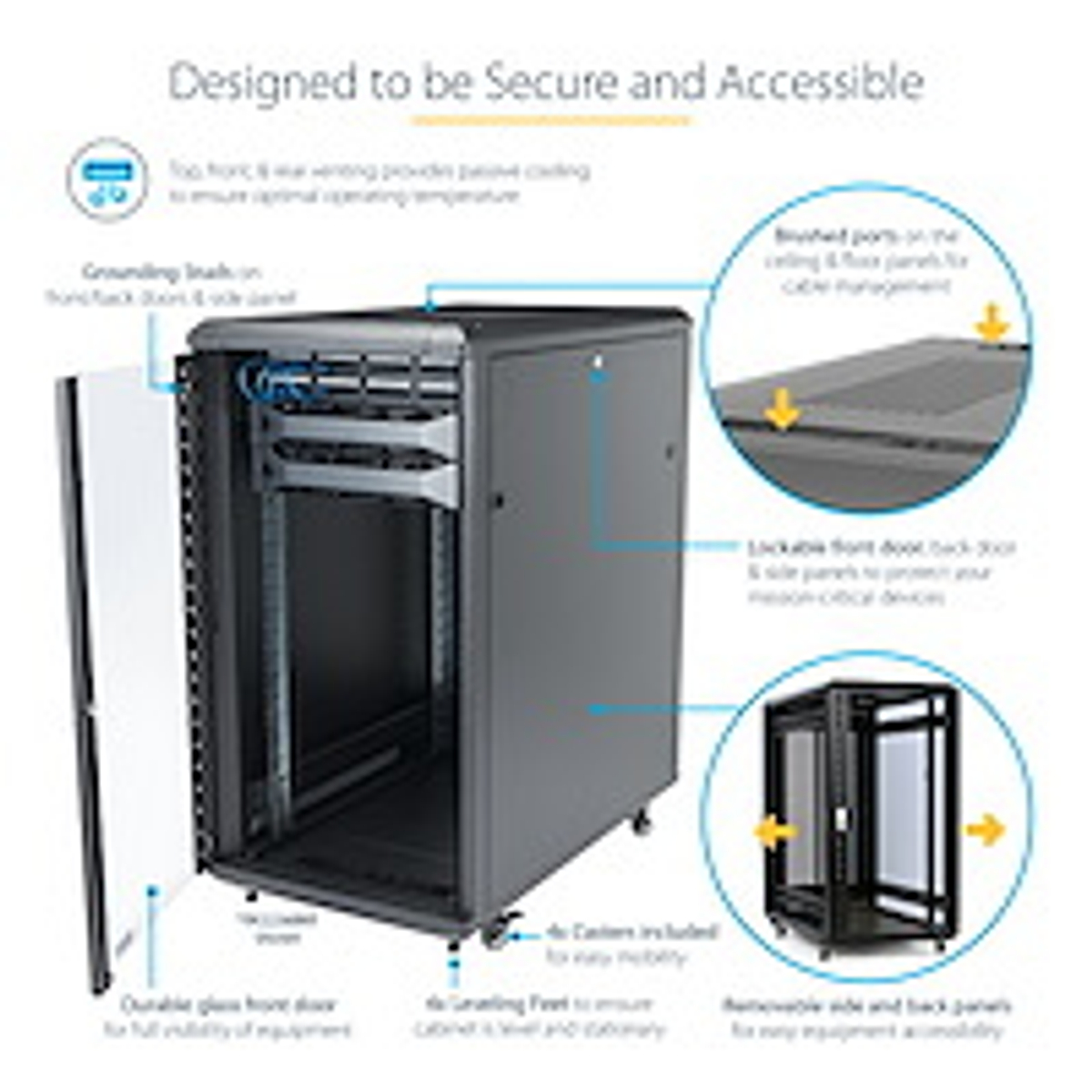 Rack - Server Cabinet - 18U - Lockable