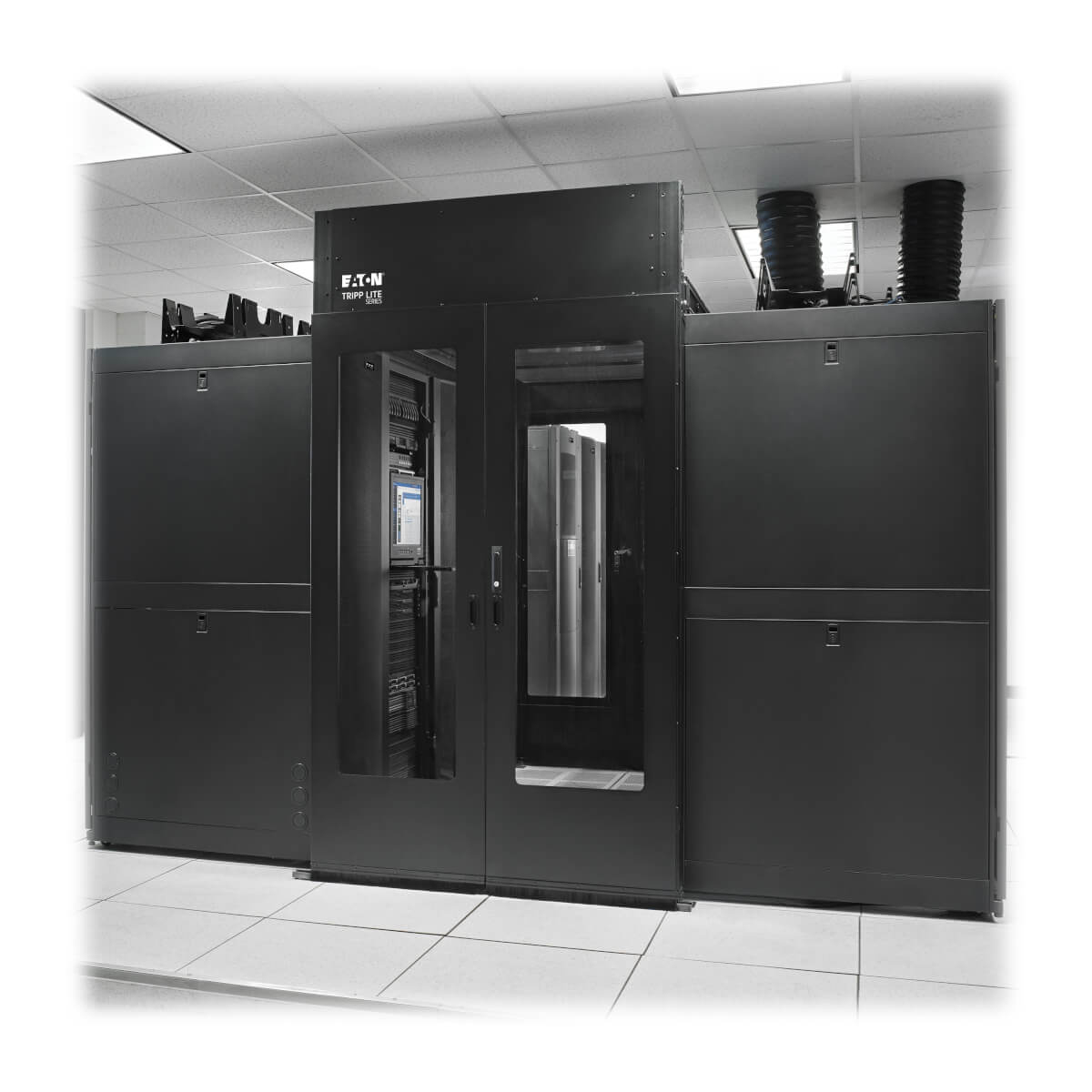 Sliding Double-Door Hot/Cold Aisle