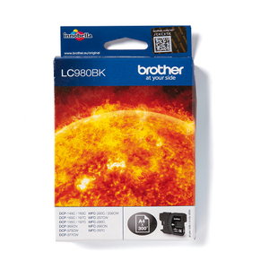 Brother, LC980BK Black 300 Pages Ink