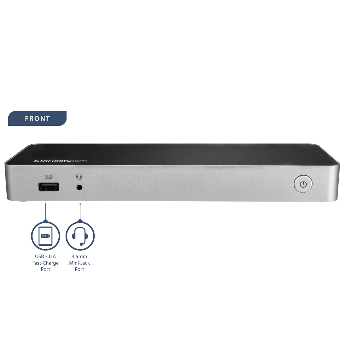 Dual Monitor USB C Dock - 60W PD - SD