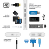 ProDockLite USBC HDMI VGA USB RJ45 SD