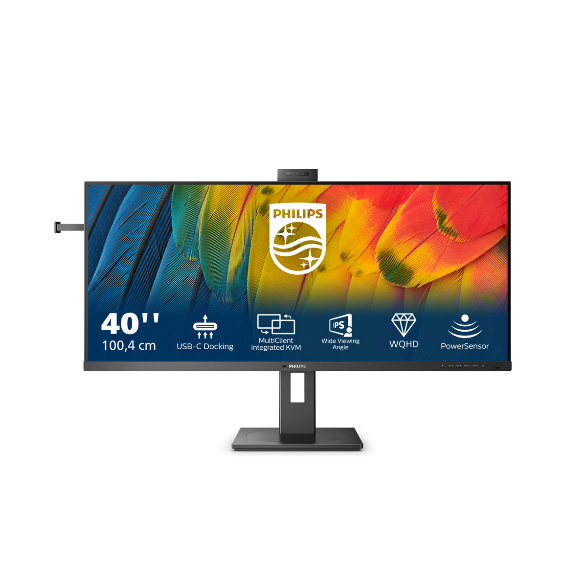 40 IPS DQHD 100W USB C Docking Webcam