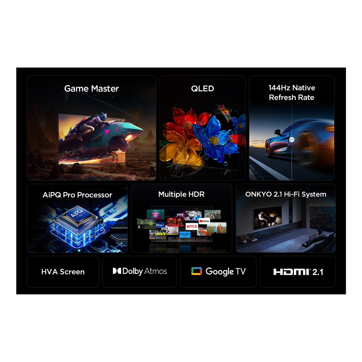 TCL 85P8K 85 4K QLED HDR Smart TV