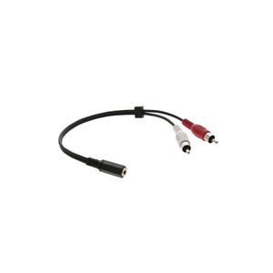 Kramer, 3.5mm to 2 RCA Breakout Cable - 1ft