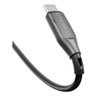 Armoured USB-C USB-A 2.0 Cable Black 2m