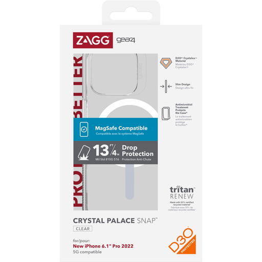 D3O Crystal Palace Snap iPh 14 ProClear