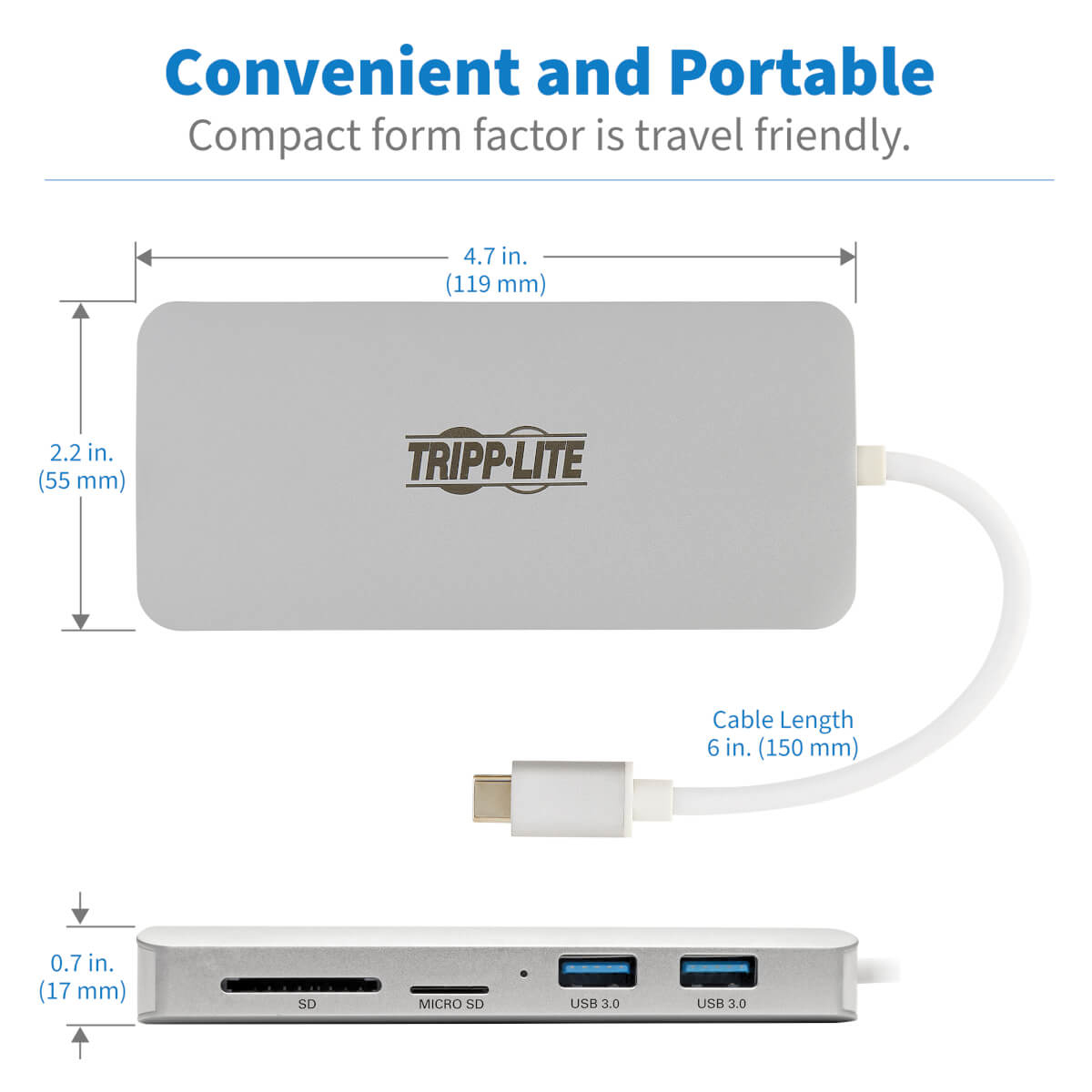 USB C Dock Station Hub HDMI Mem Card GBE