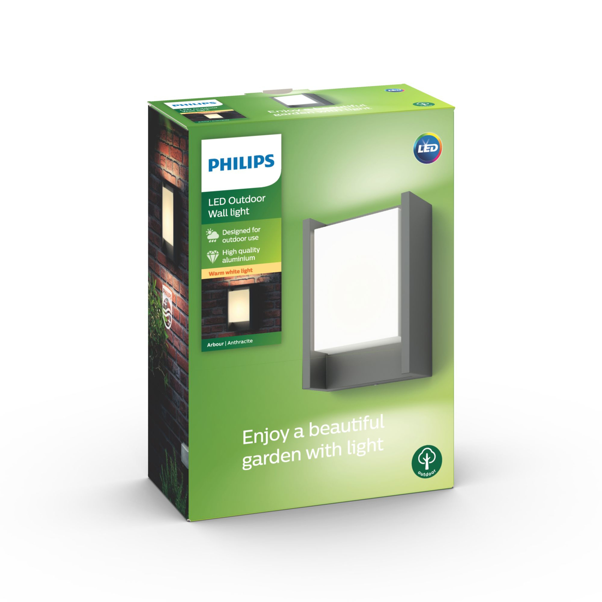 Arbour wall lantern 1x6W 230V