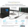USB-C To Dual-HDMI Adapter 4K 60Hz PD