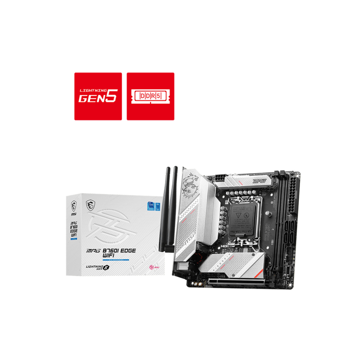 MB INT LGA1700 B760I EDGE WIFI D5 ITX