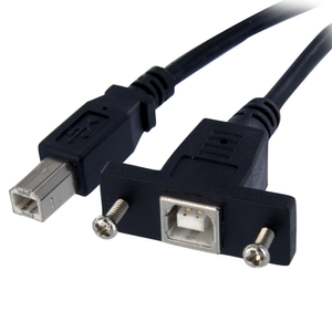 Startech, 1 ft Panel Mount USB Cable B to B - F/M