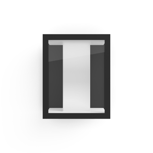 HUE ZB-Impress Wall Lantern Bk (Wide)