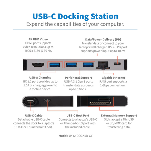 USB C Docking Station Multiport USB Hub