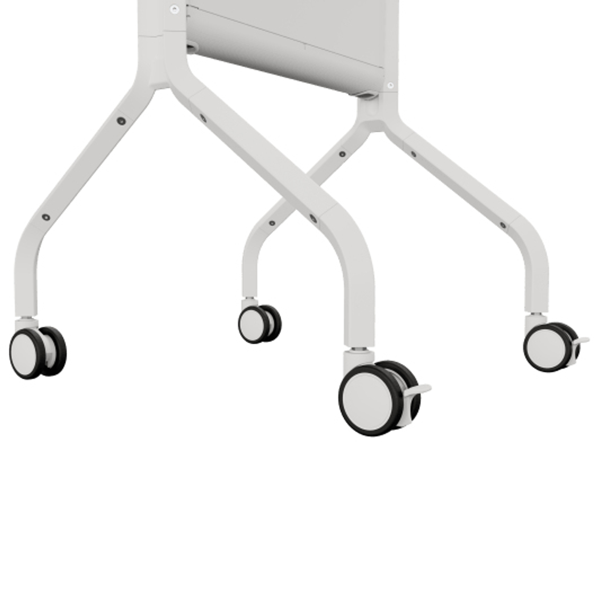 LSCUW Voyager Adjustable AV Cart White