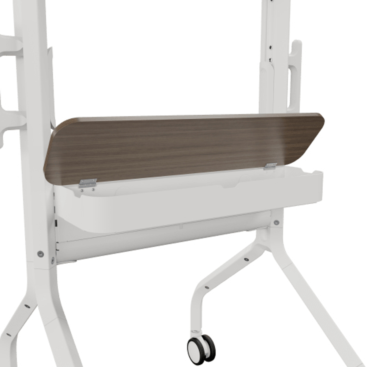 LSCUW Voyager Adjustable AV Cart White