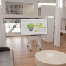 LSCUW Voyager Adjustable AV Cart White