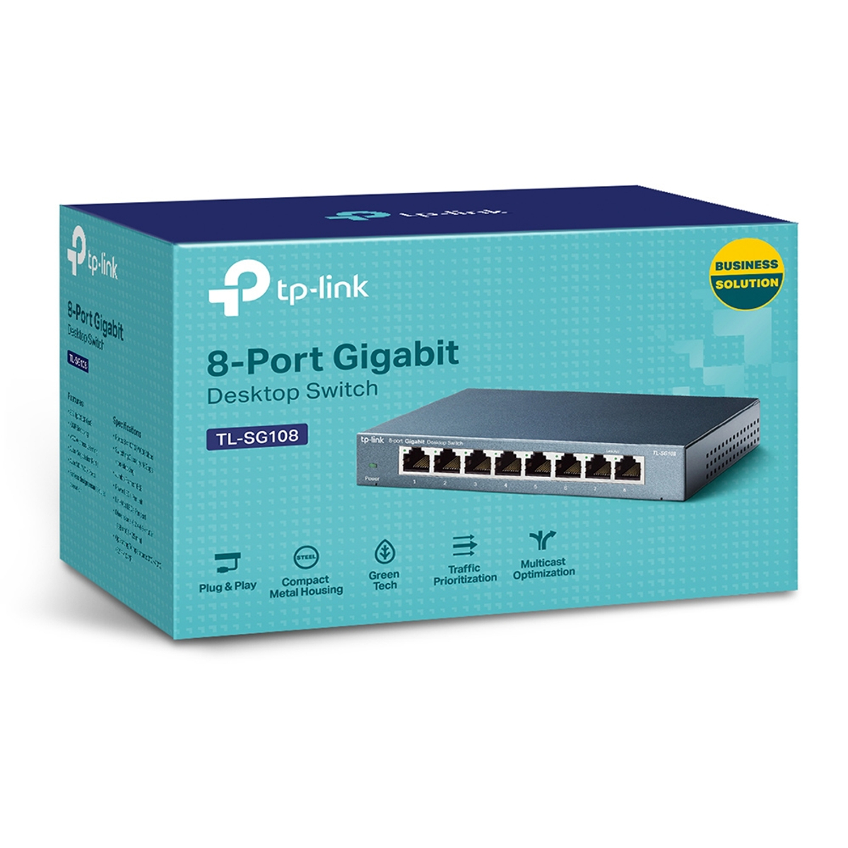 8Port Gigabit Desktop Switch Steel Case