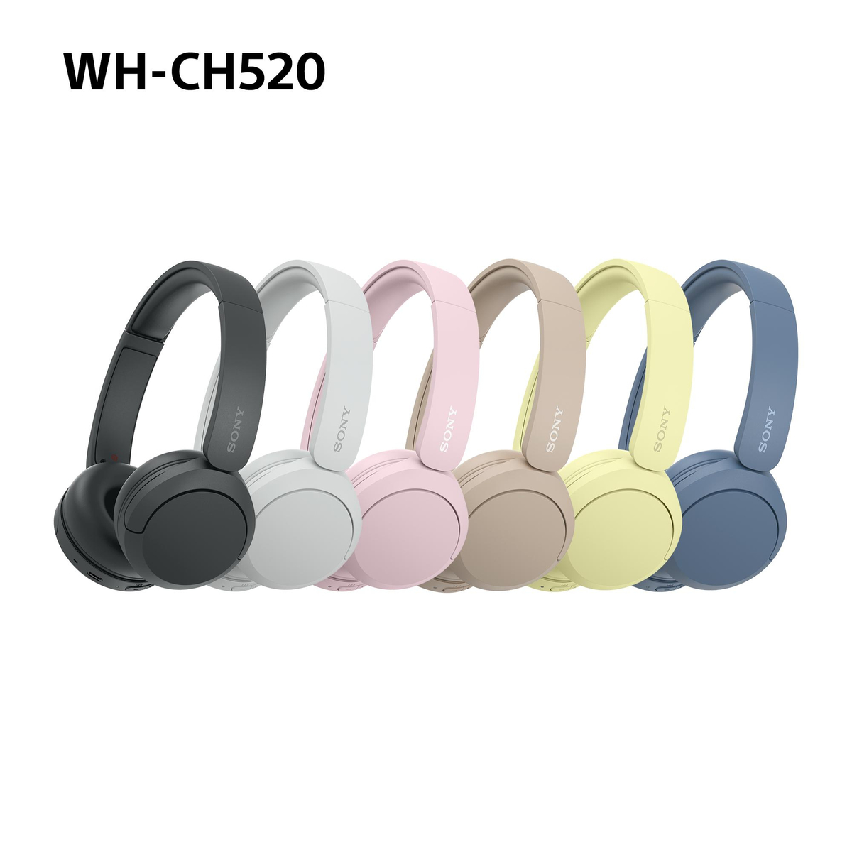 Sony WH-CH520 Bluetooth Headphones-Pink