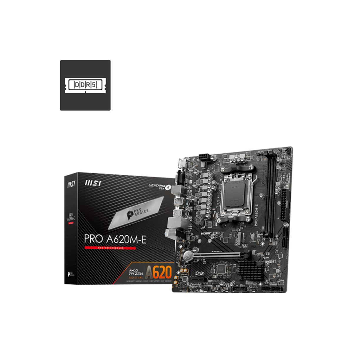 MB AMD AM5 PRO A620M-E D5 M-ATX