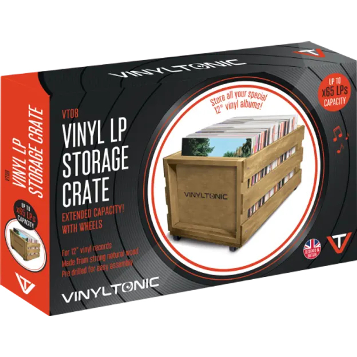 Vinyl Tonic LP Storage Crate (x65 LP)