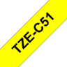 TZEC51 24mm Black On Yellow Label Tape