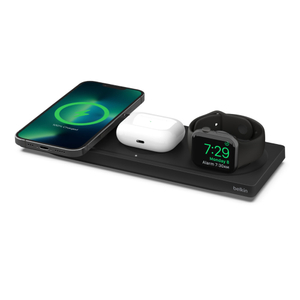 Belkin, 3in1 Wireless Charging Pad MagSafe BLK