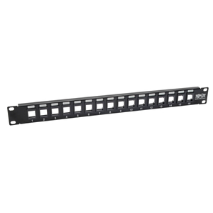 Tripp Lite, 16-Port Keystone Blank Patch Panel 1URM