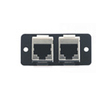 Wall Plate Insert Dual RJ-45 - Gray