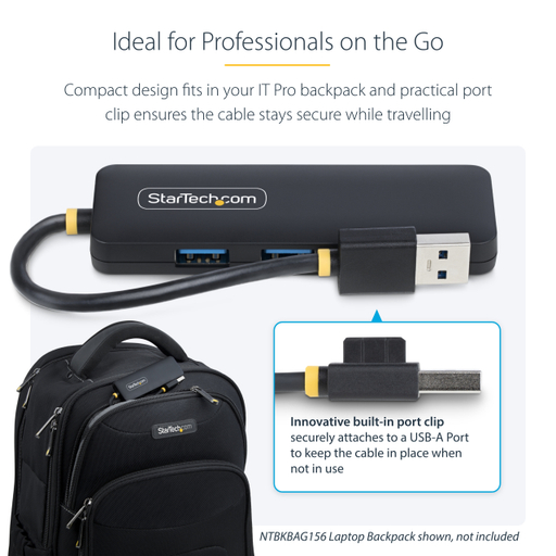 4-Port USB-A Hub Bus Powered 5Gbps