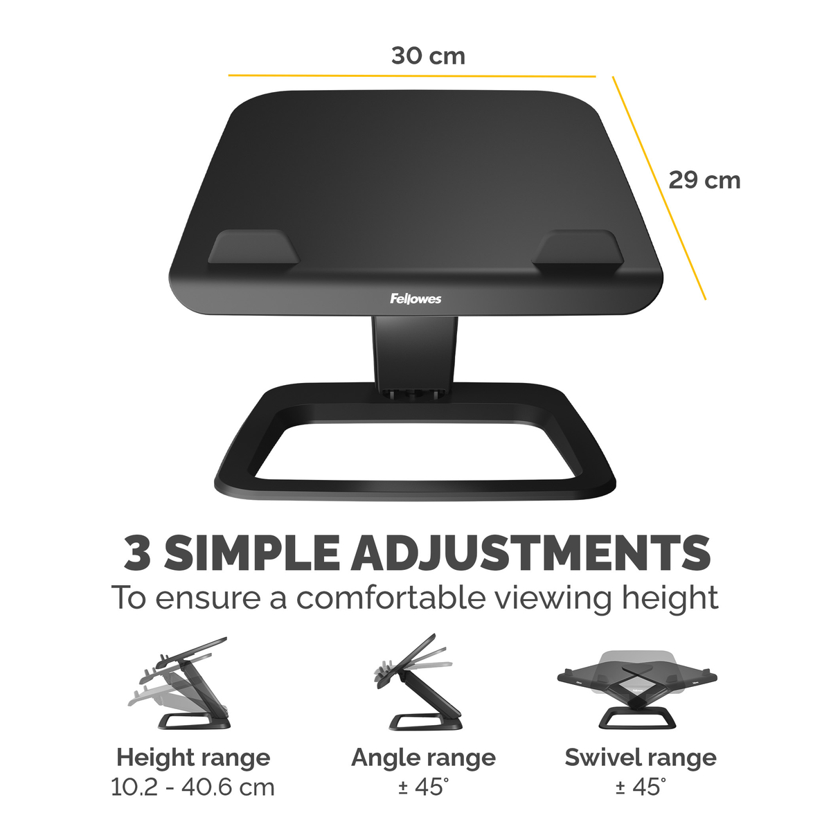 Hana Lt Laptop Stand Black
