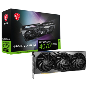 MSI, GPU NV 4070Ti Super Gaming X Slim 16GFan