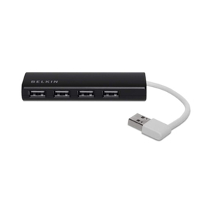 Belkin, 4-Port Travel USB 2.0 Hub Ultra-Slim