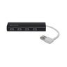 4-Port Travel USB 2.0 Hub Ultra-Slim