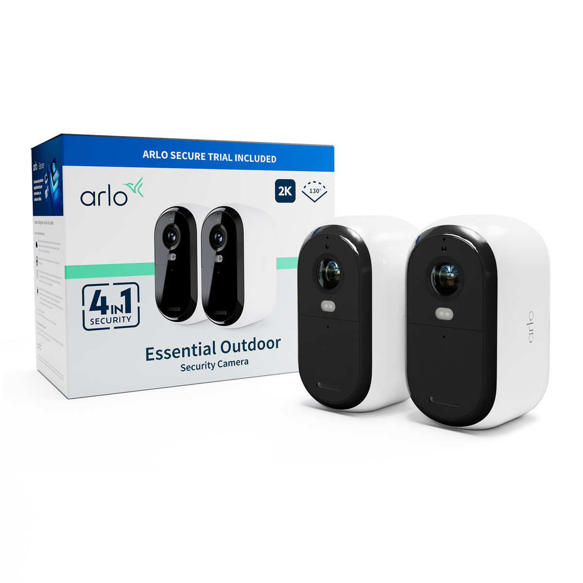 Essential2 2k Outdoor Camera 2-Pack