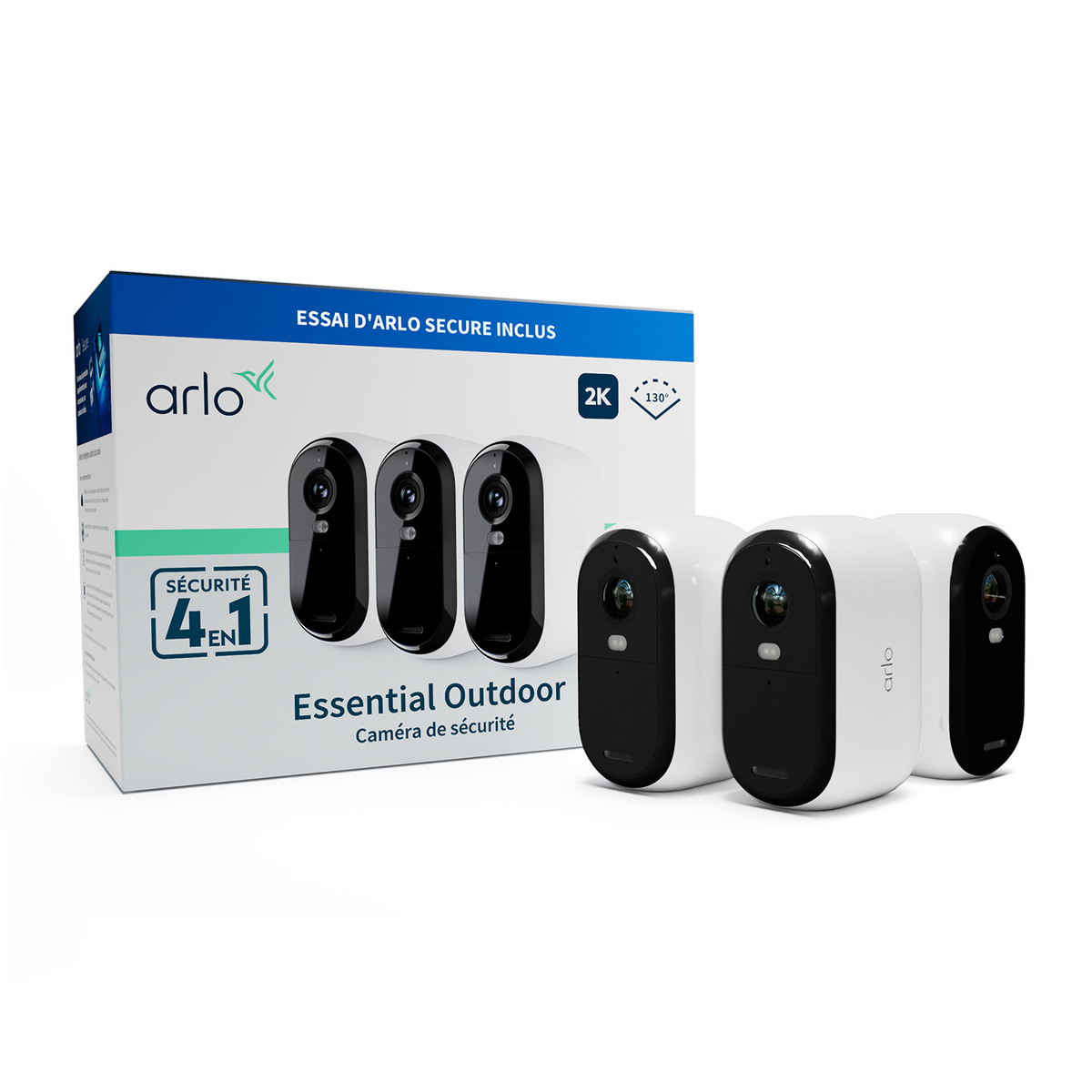 Essential2 2k Outdoor Camera 3-Pack