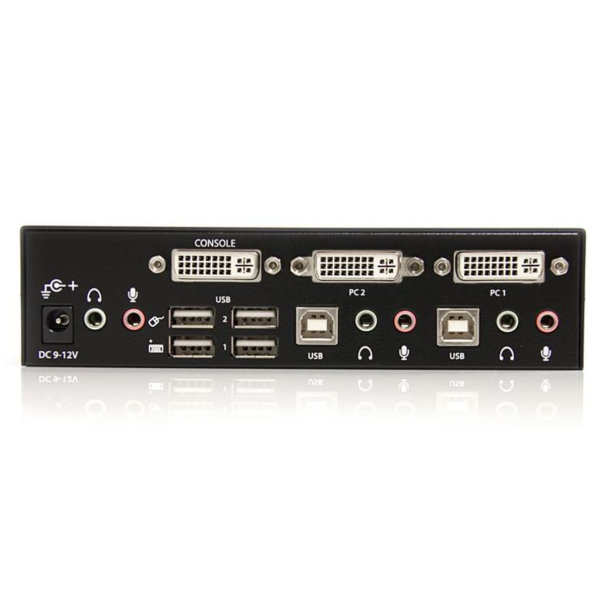 2 Port DVI USB KVM Switch with Audio