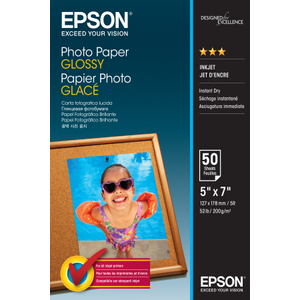 Epson, Glossy Photo Paper 13 x 18cm 50 Sheets