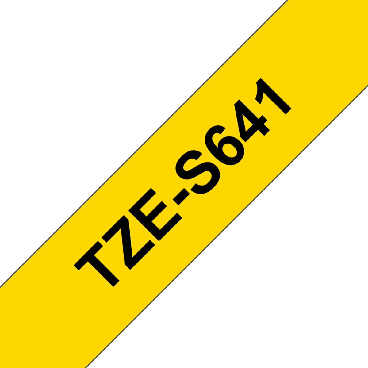 TZES641 18mm Blk On Yw Strong Label Tape
