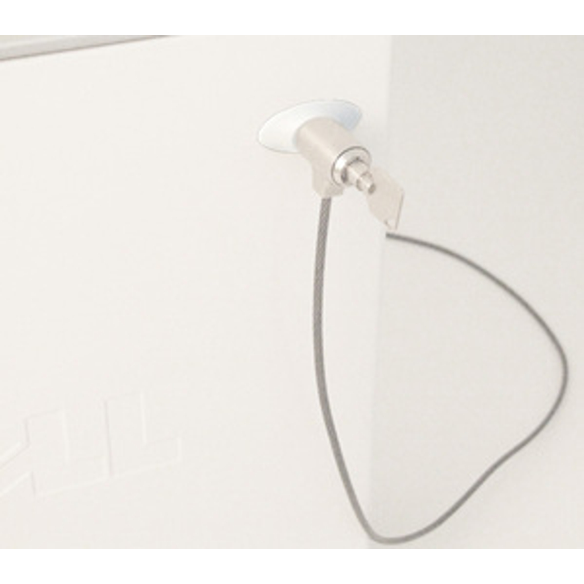 Adhesive Security Slot T Lock - White