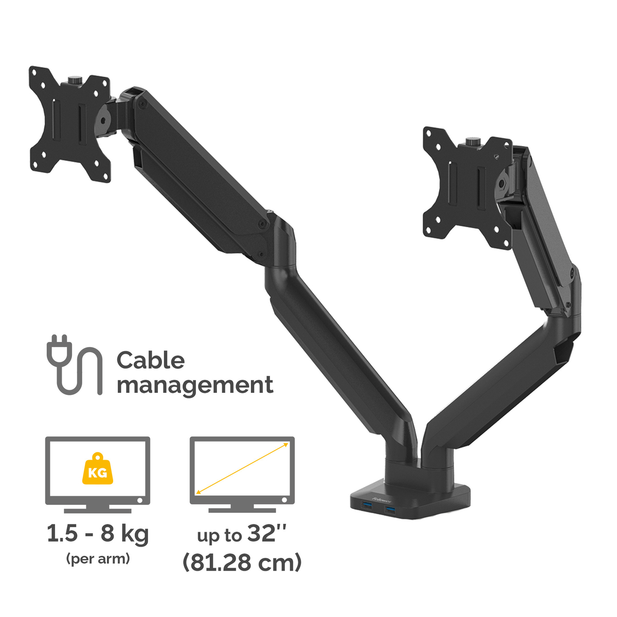 Platinum Series Dual Monitor Arm