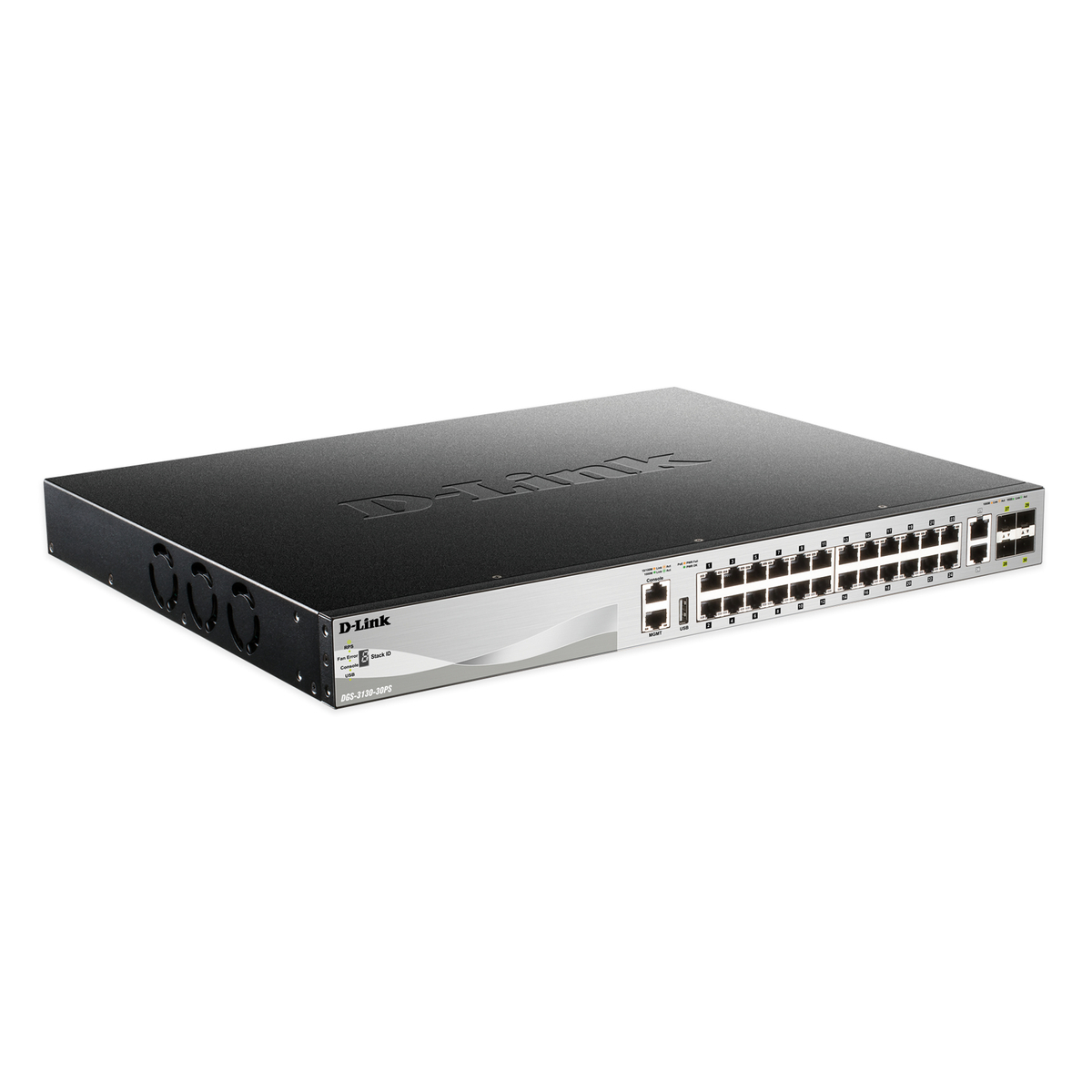 24x BASE-T PoE ports L3 Stackable Gig Ma