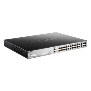 D-Link, 24x BASE-T PoE ports L3 Stackable Gig Ma