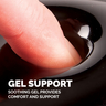 Crystal Gel Mousepad Wrist Support Blk