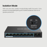 10-Port 10/100 Desktop Switch 8Port PoE+