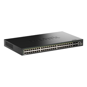 D-Link, 52-Port Gigabit PoE+ Switch 4x10G SFP+