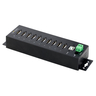 10-Port Industrial USB 2.0 HUB Metal