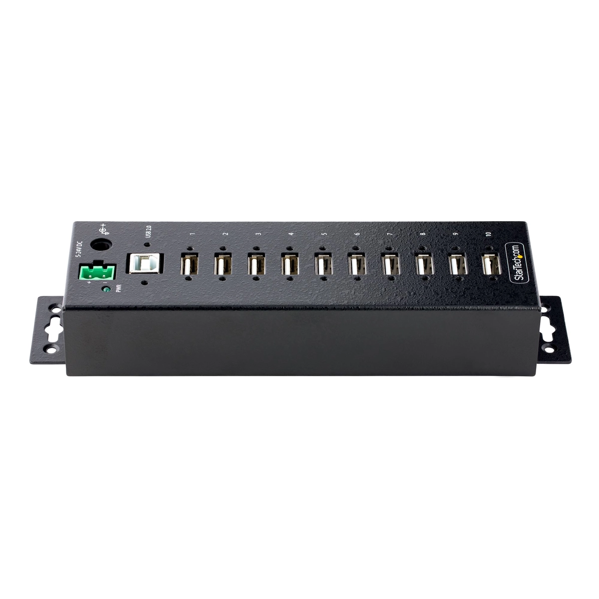 10-Port Industrial USB 2.0 HUB Metal